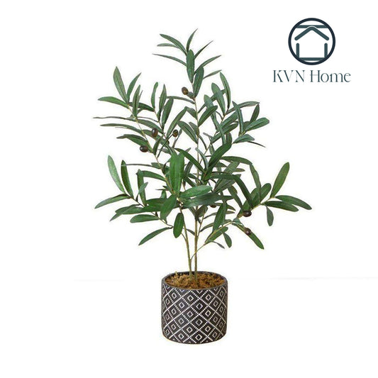 KVN Home - MADERO POTTED FAUX OLIVE PLANT